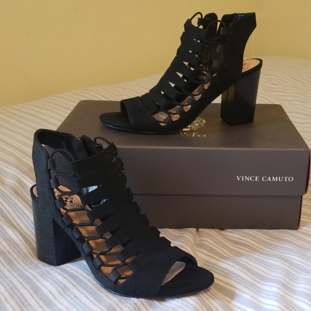 Vince Camuto Briaz Leather Stretch Sandals